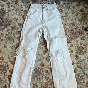 Zara white jeans
